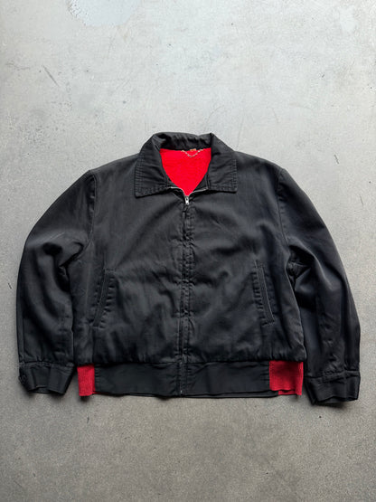 1950s Black Sateen jacket