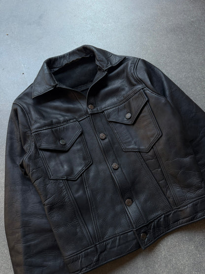 Levi’s leather trucker jacket
