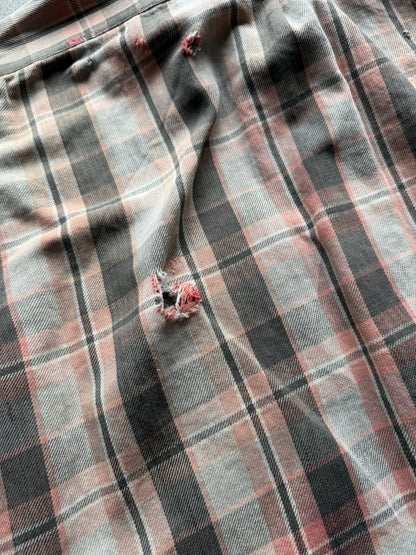 1940s thrashed slant pocket flannel