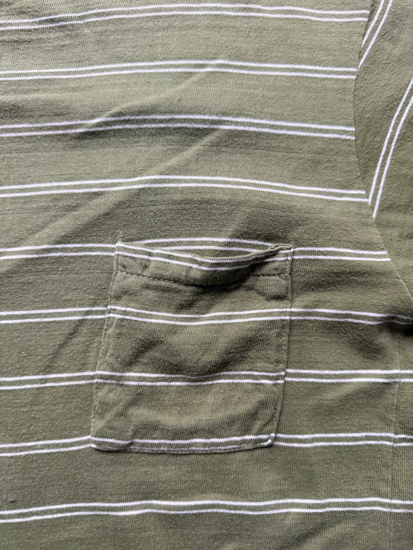 60’s Green Stripe Pocket Tee