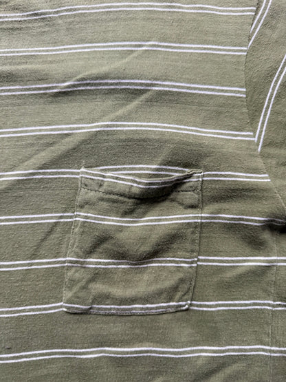 60’s Green Stripe Pocket Tee