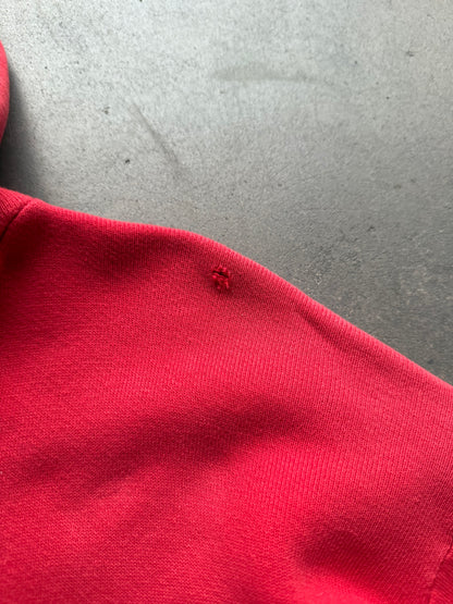 1960s Distressed Red zip up hoodie