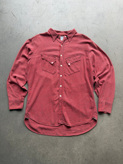 1950s Woven Cotten Slant Pocket Flannel