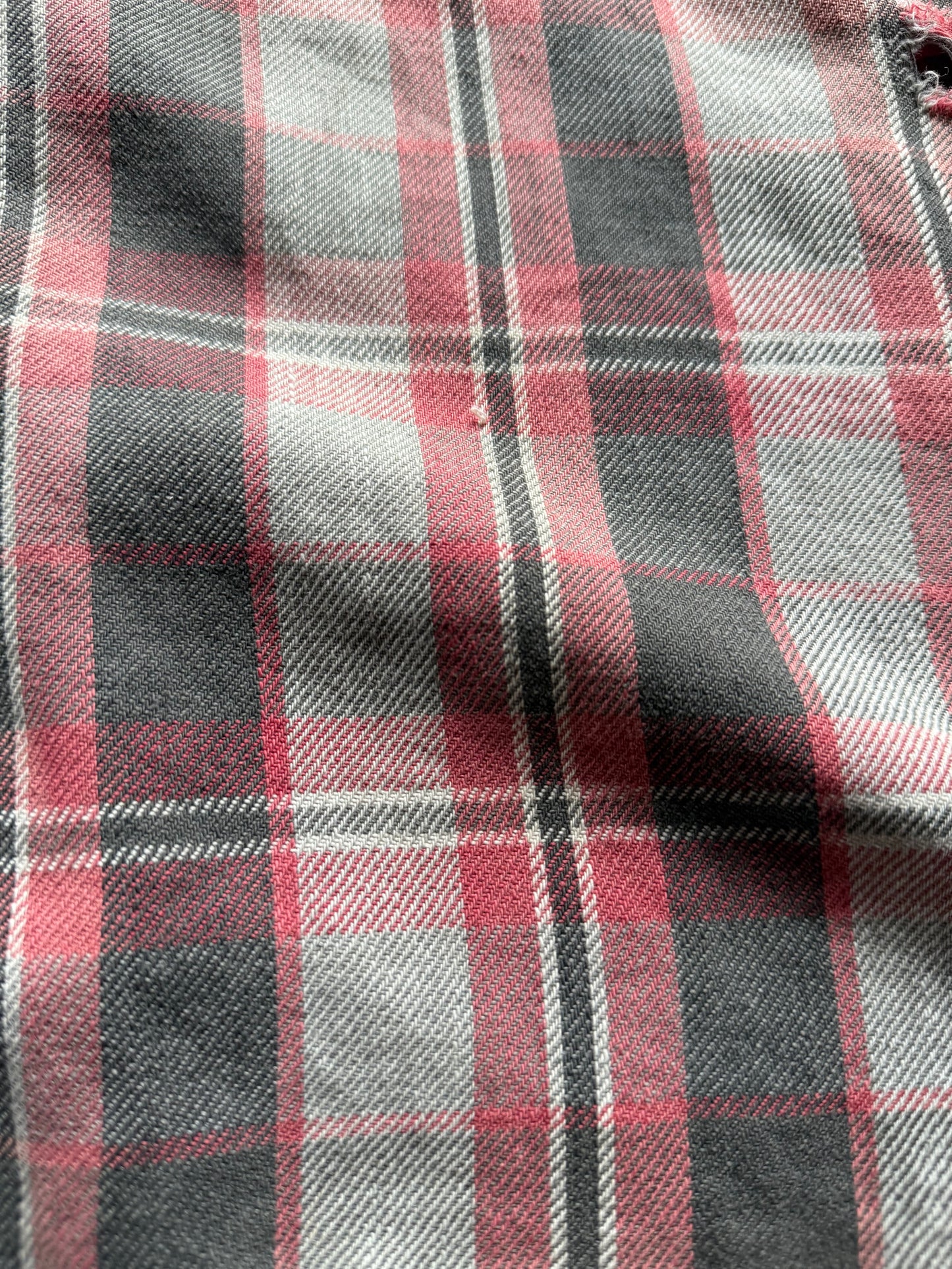 1940s thrashed slant pocket flannel
