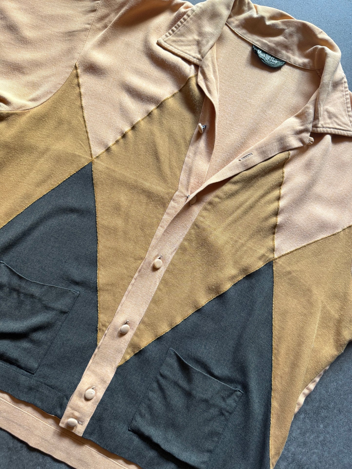 60’s Diamond Pattern Rayon Shirt