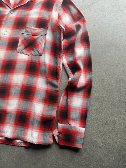 1950s rayon shadow plaid ‘lordella