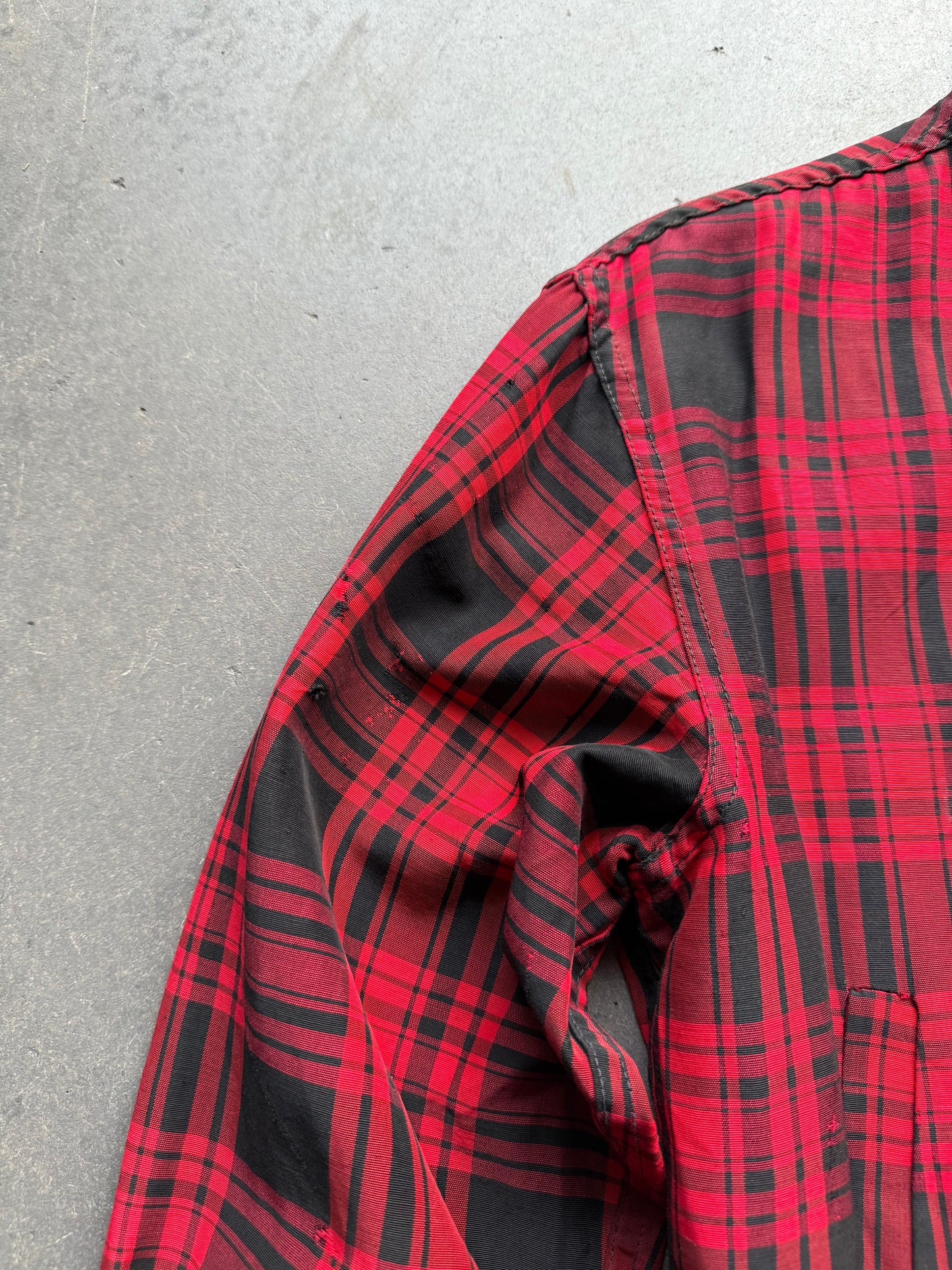 1960s Red plaid jacket