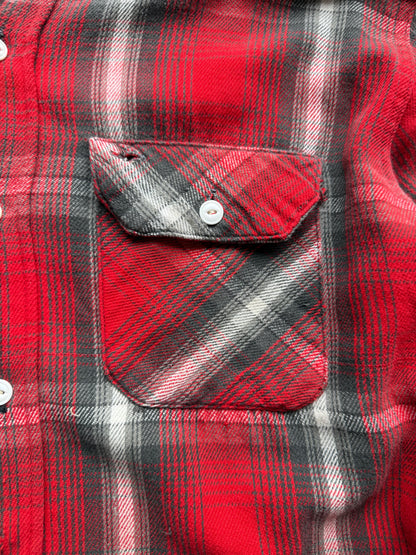 1960s Woven Cotton Flannel With Darned Repairs
