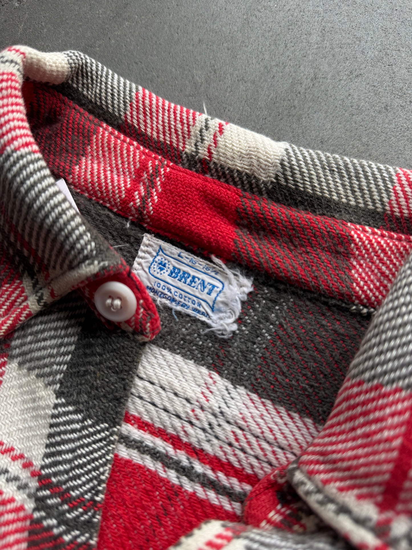 1950s Brent Woven Cotten Flannel