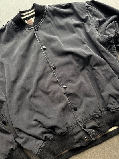 1950s Felco reversible ref jacket black and black and white stripe