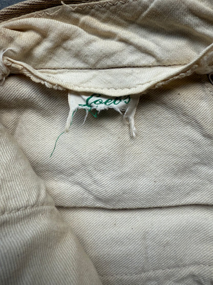 1940s Sand Cotton Whipcord Trouser