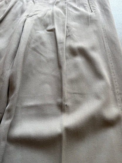 1940s Wool Rayon Blend Gabardine Trousers