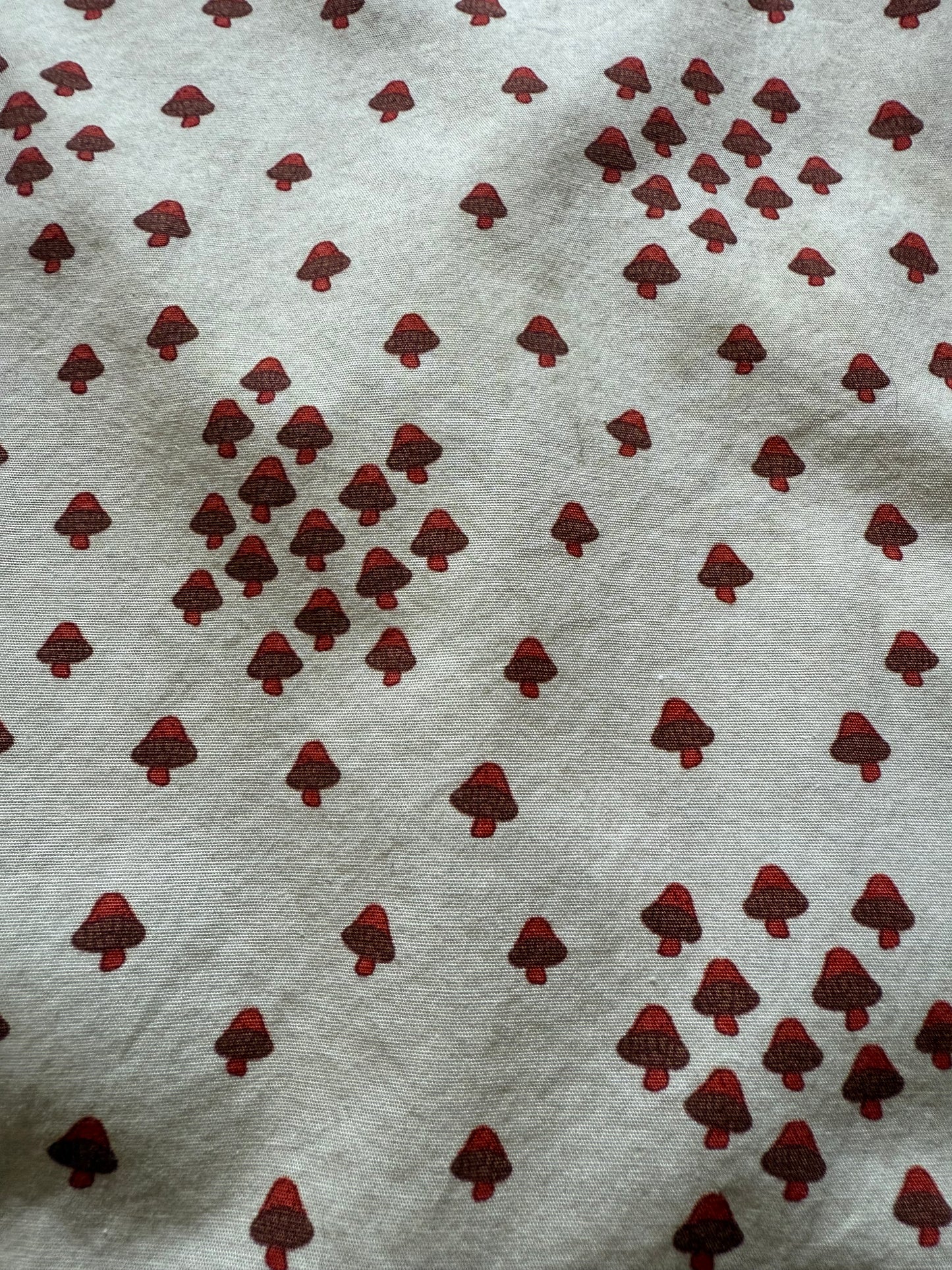 70s Mushroom shortsleeve button up