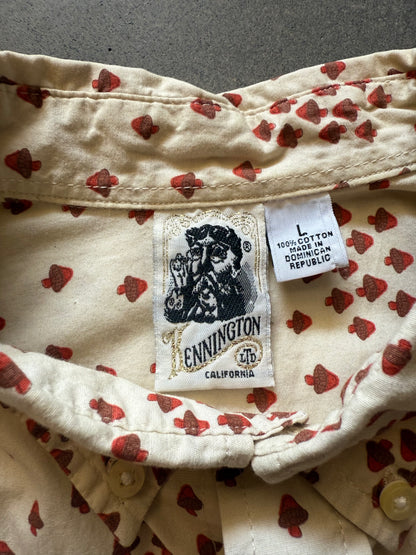 70s Mushroom shortsleeve button up