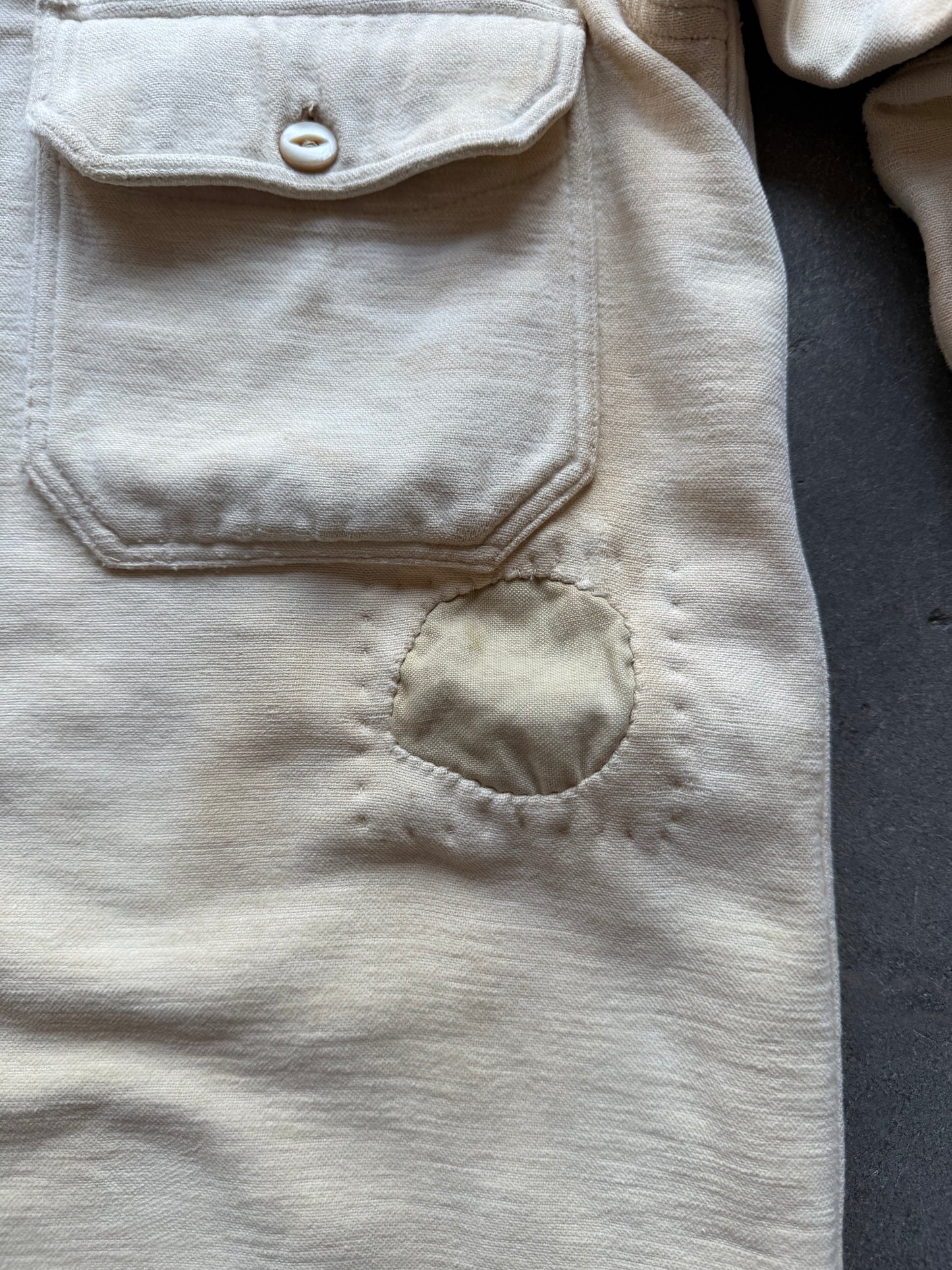 30's Chinstrap JCPenney's Cotton Suede Shirt