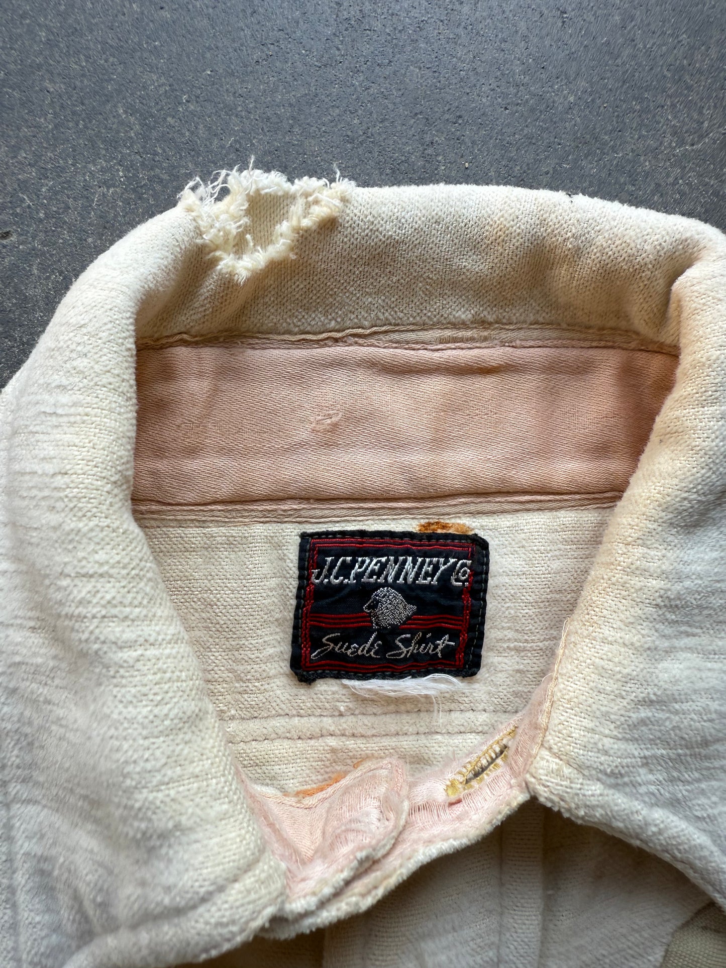 30's Chinstrap JCPenney's Cotton Suede Shirt