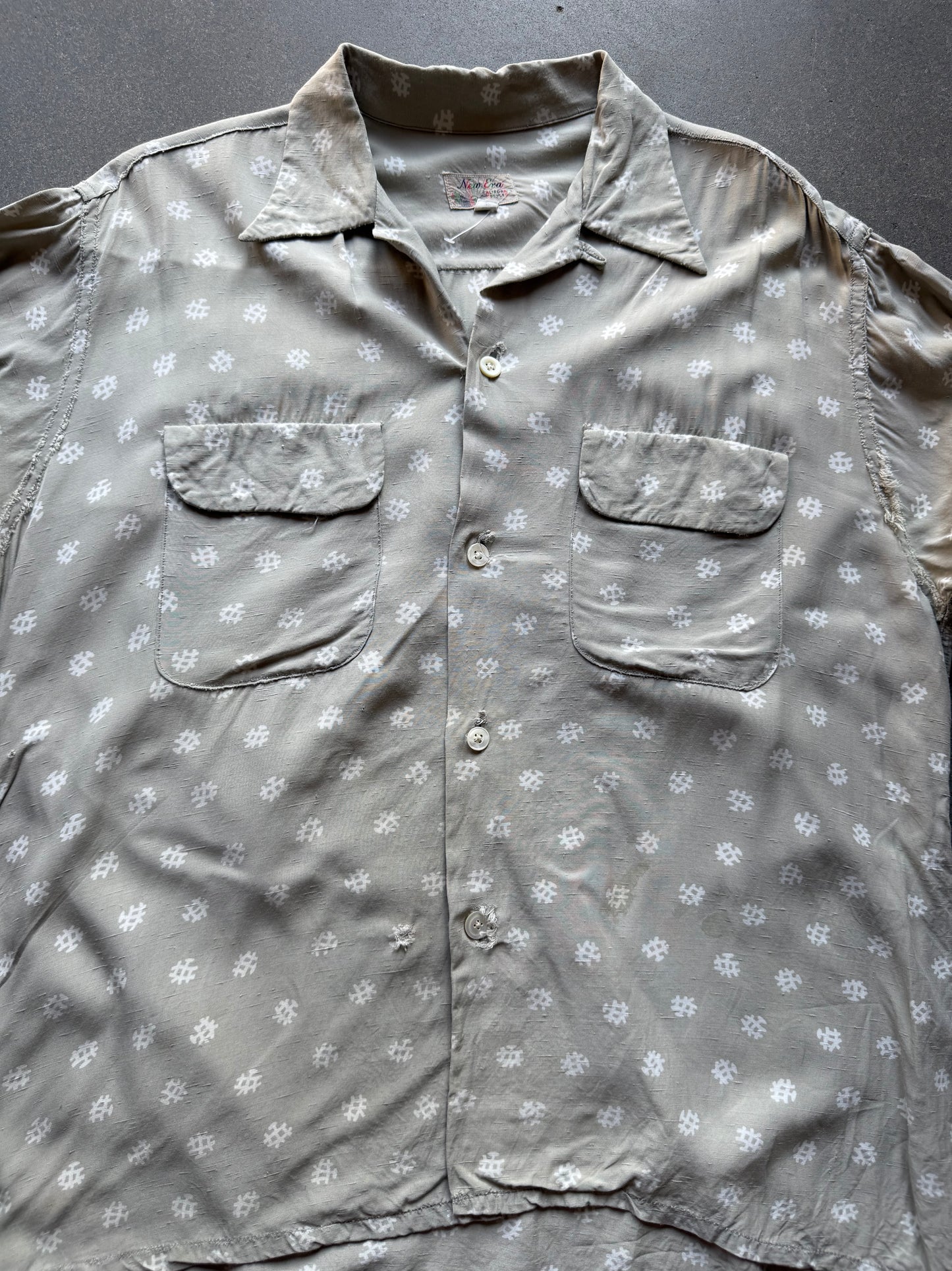 50's Silk New Era Atomic Loop Collar Shirt