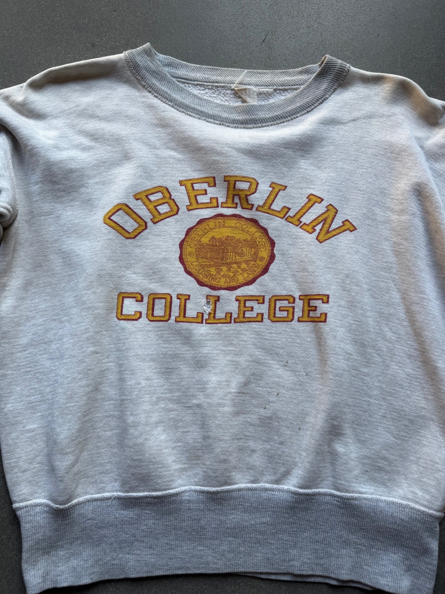 50's Two tone Oberlin College Sweatshirt