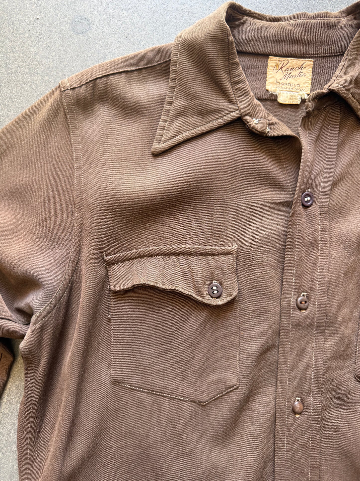 40's Slant Pocket Gabardine Ranch Master Shirt