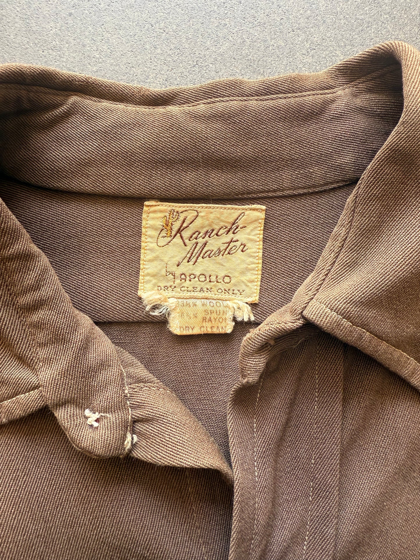 40's Slant Pocket Gabardine Ranch Master Shirt