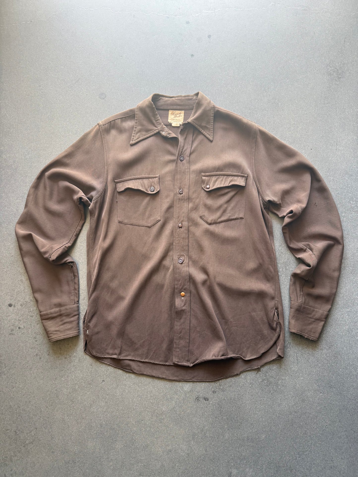 40's Slant Pocket Gabardine Ranch Master Shirt