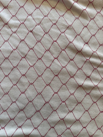 70s Chain Link Fence Button Up
