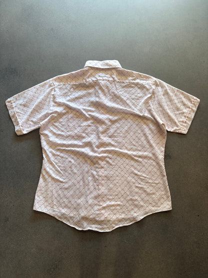 70s Chain Link Fence Button Up