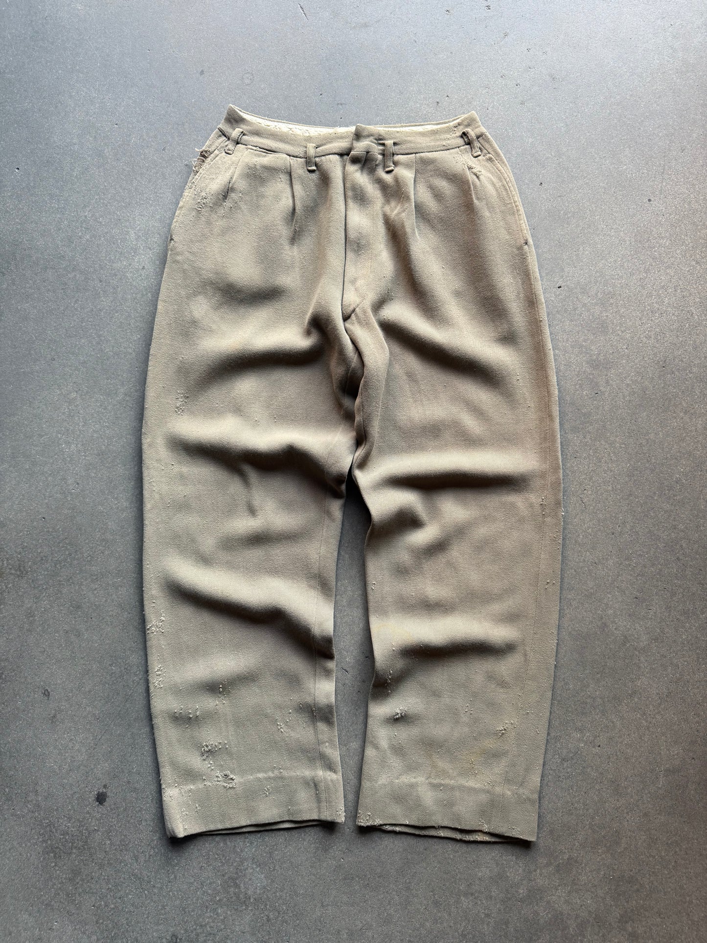 40's Cotton Whipcord Trousers