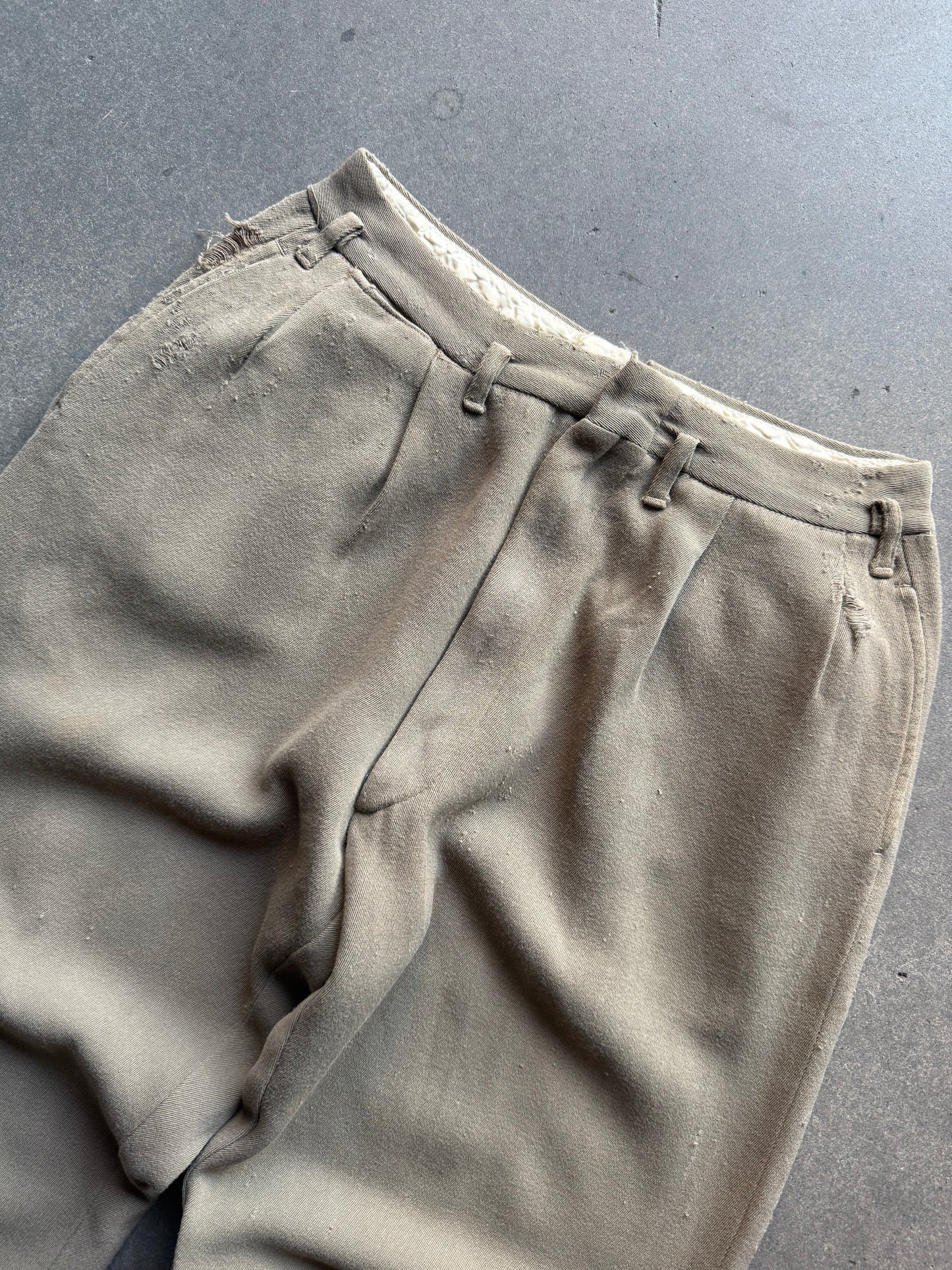 40's Cotton Whipcord Trousers