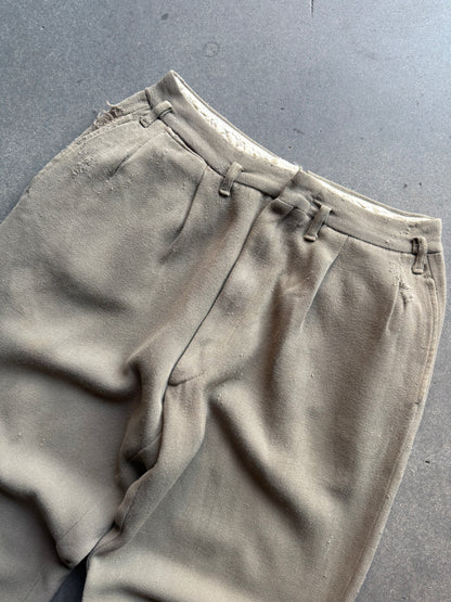 40's Cotton Whipcord Trousers