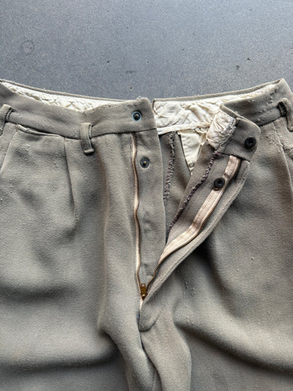 40's Cotton Whipcord Trousers